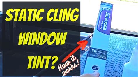 The easy application process of Witchcraft insta cling window tint 35